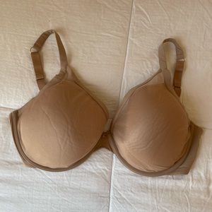 ThirdLove 24/7 Taupe Classic Contour Plunge Bra 34H